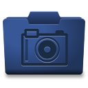 Blue Images Icon 128x128 png